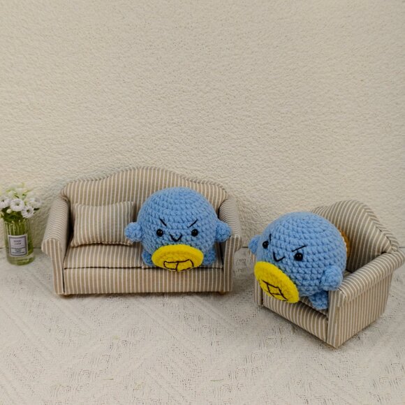 Handmade Amigurumi Crochet Pokemon Squirtle Plushie - Picture 2 of 6